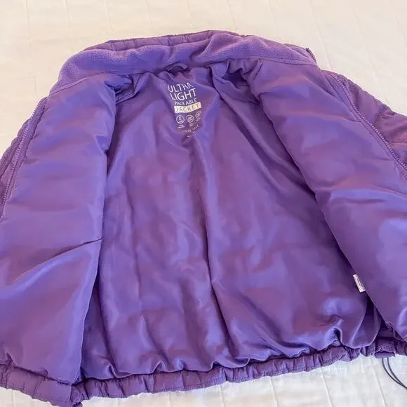 Love Tree Ultralight Puffer Jacket Women’s‎ MEDIUM Purple Full Zip - Picture 5 of 9